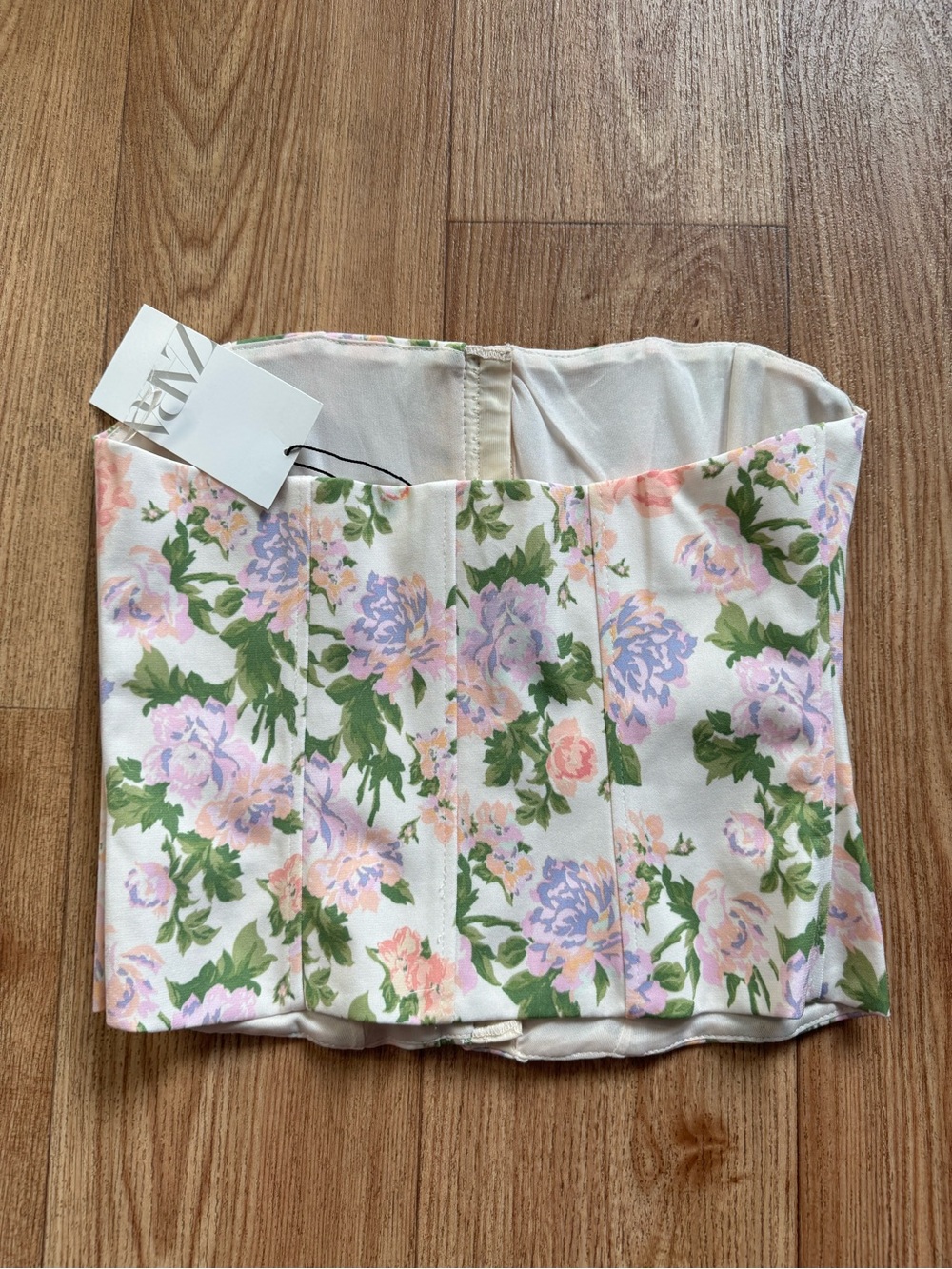 Zara floral corset top - Picture 3 of 4